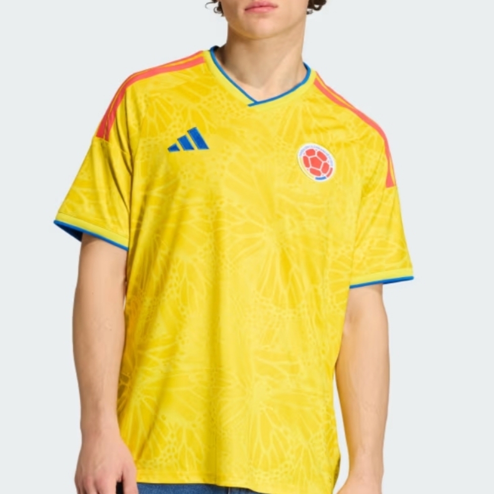 Colombia Adidas Yellow Soccer Jersey